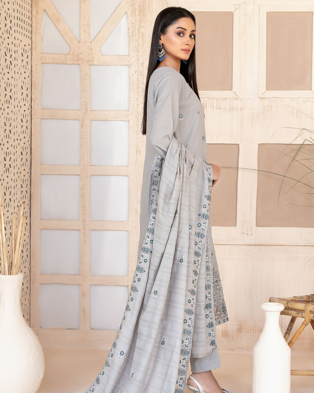 AYZEL - Unstitched Embroidered Karrandi