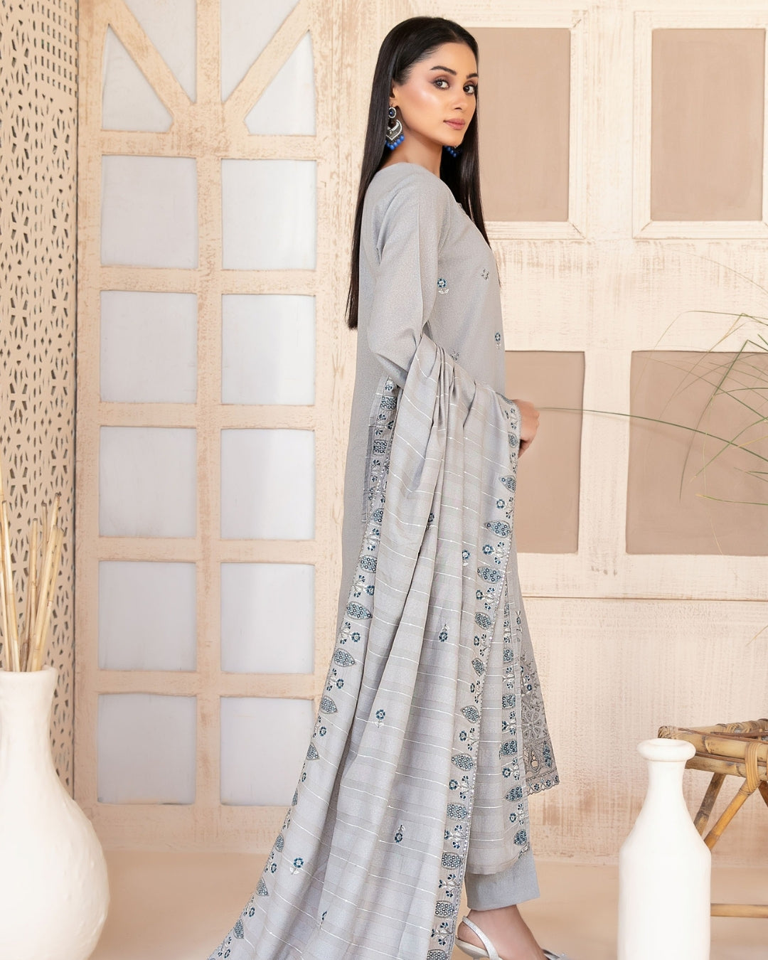 AYZEL - Unstitched Embroidered Karrandi