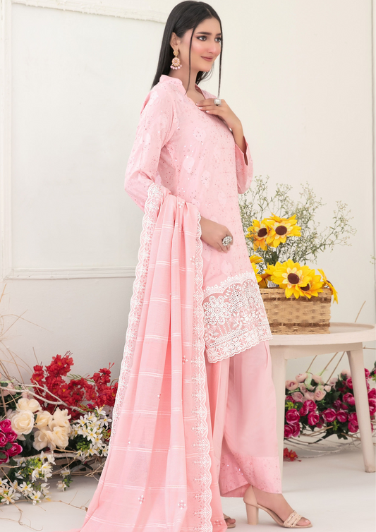 SOGHAT - Unstitched 3-Piece Embroidered Lawn