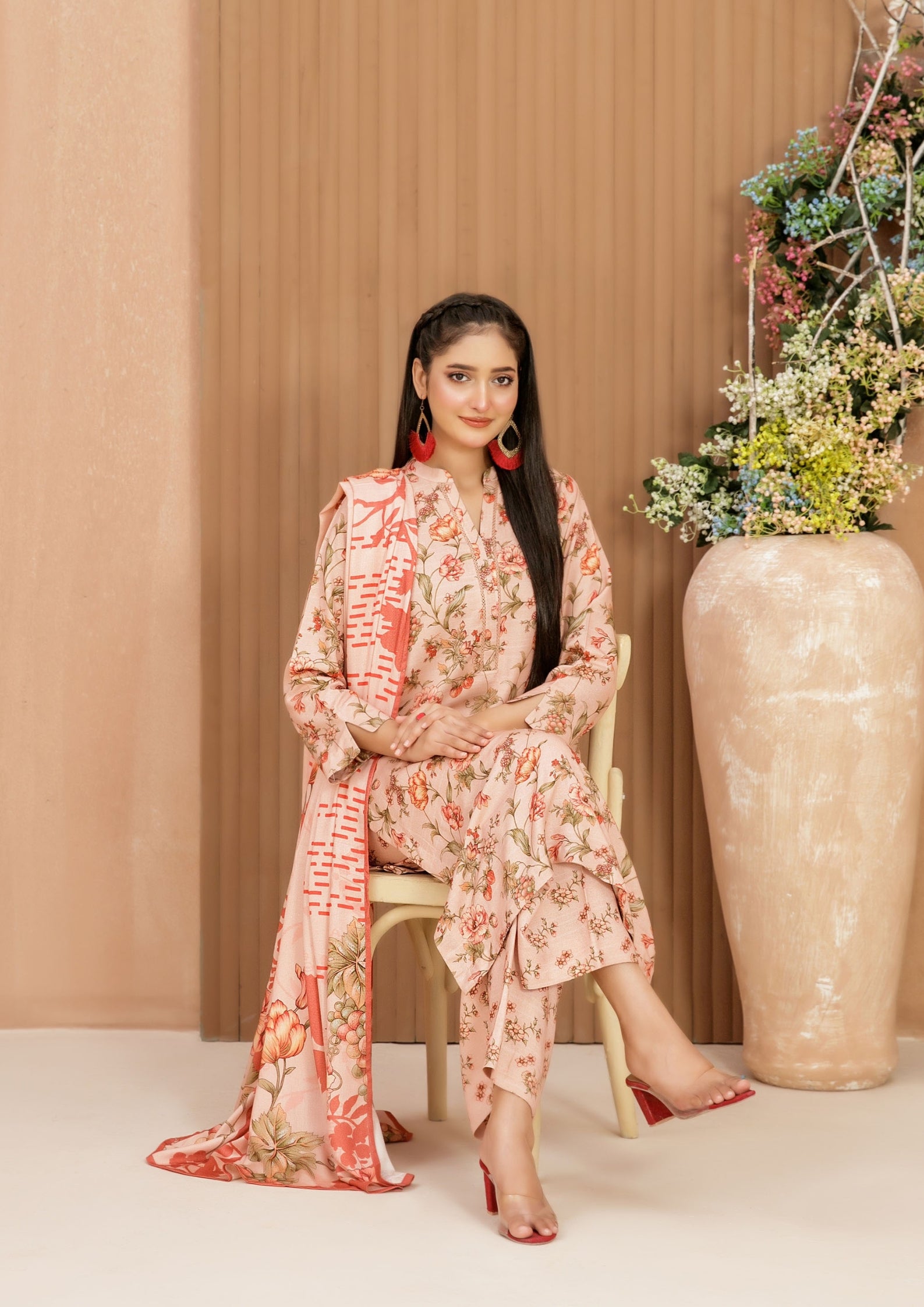 AFSANA - Unstitched Digital Printed