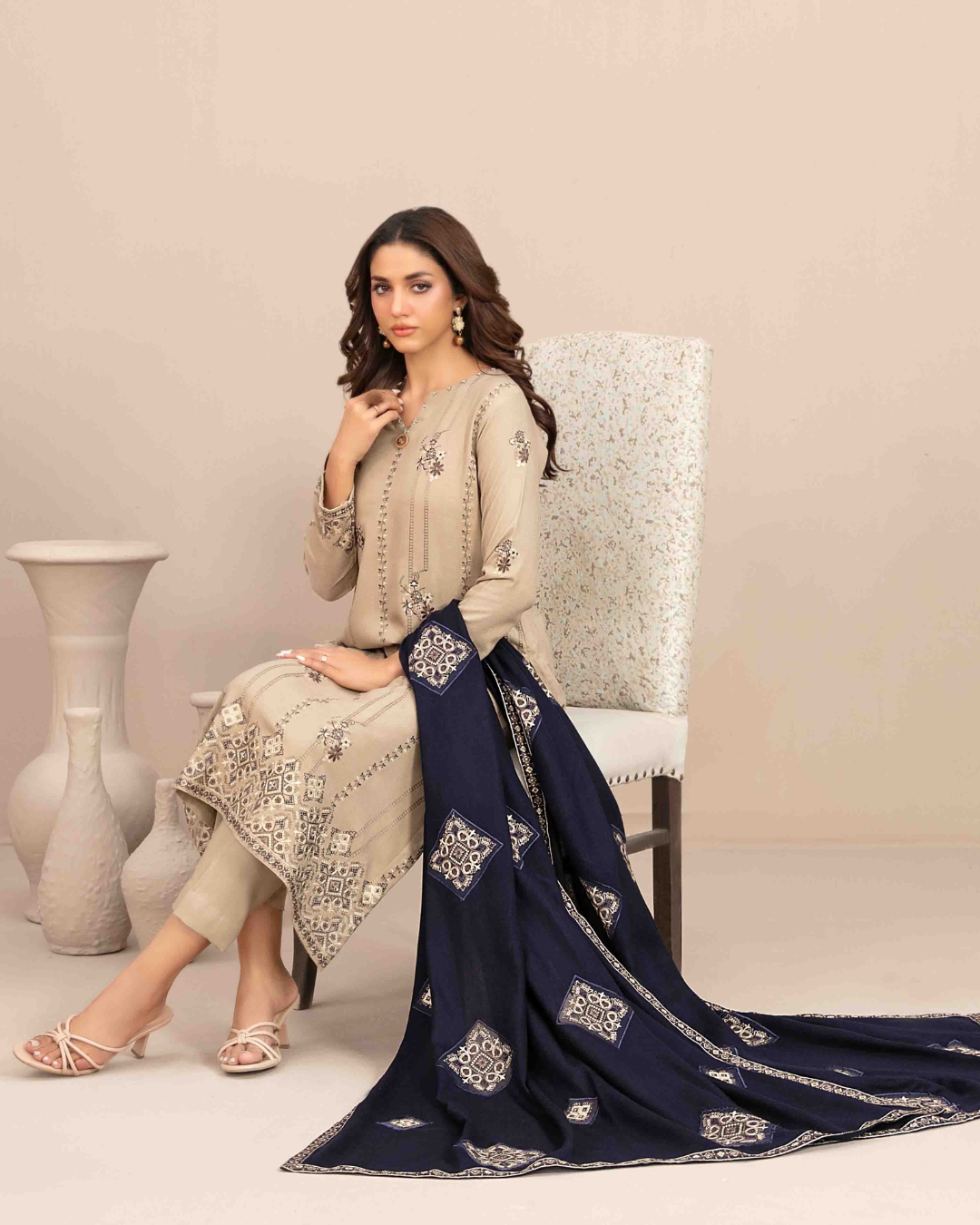 INAYA - Semi Stitched Embroidered