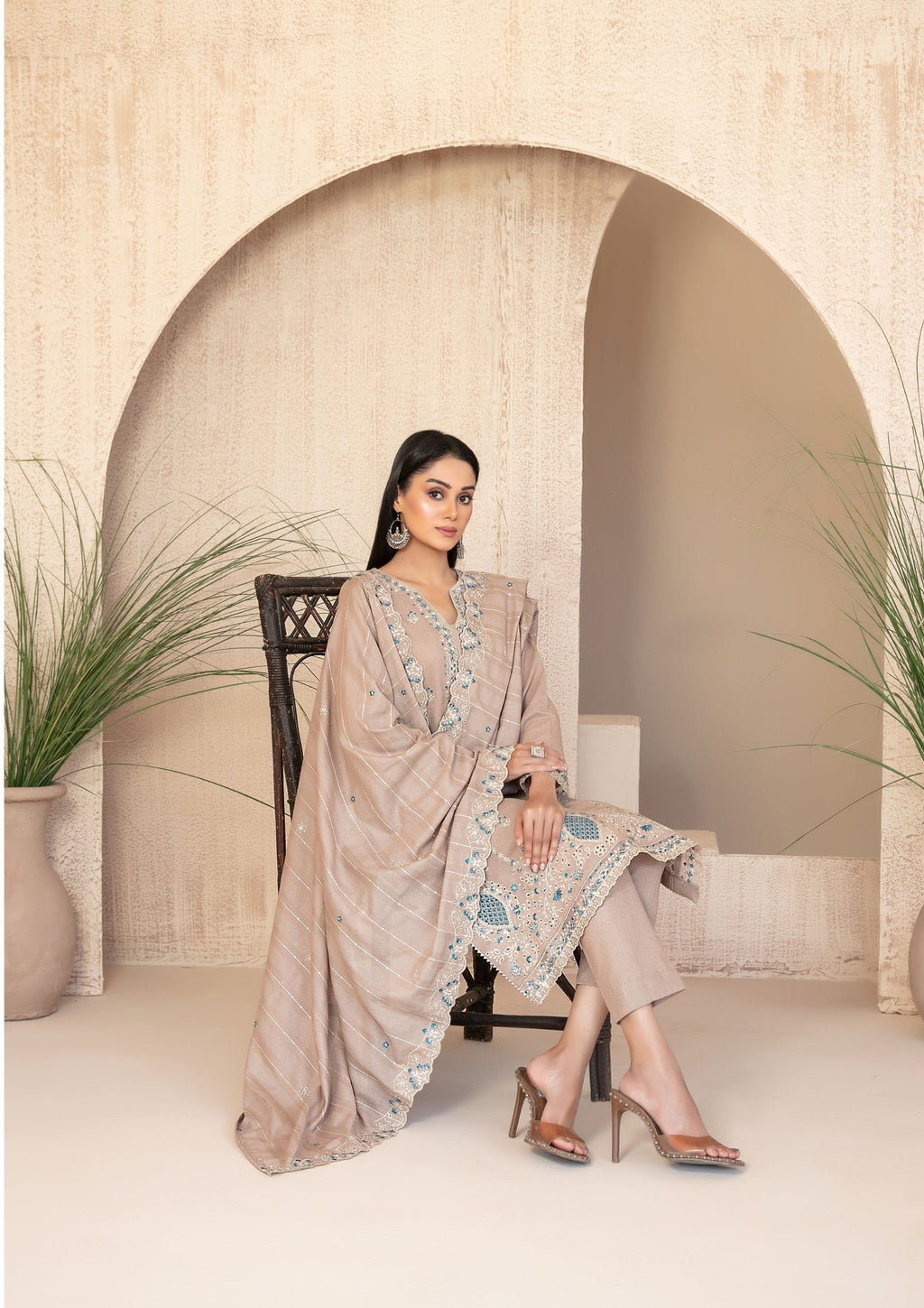 AYZEL - Unstitched Embroidered Karrandi