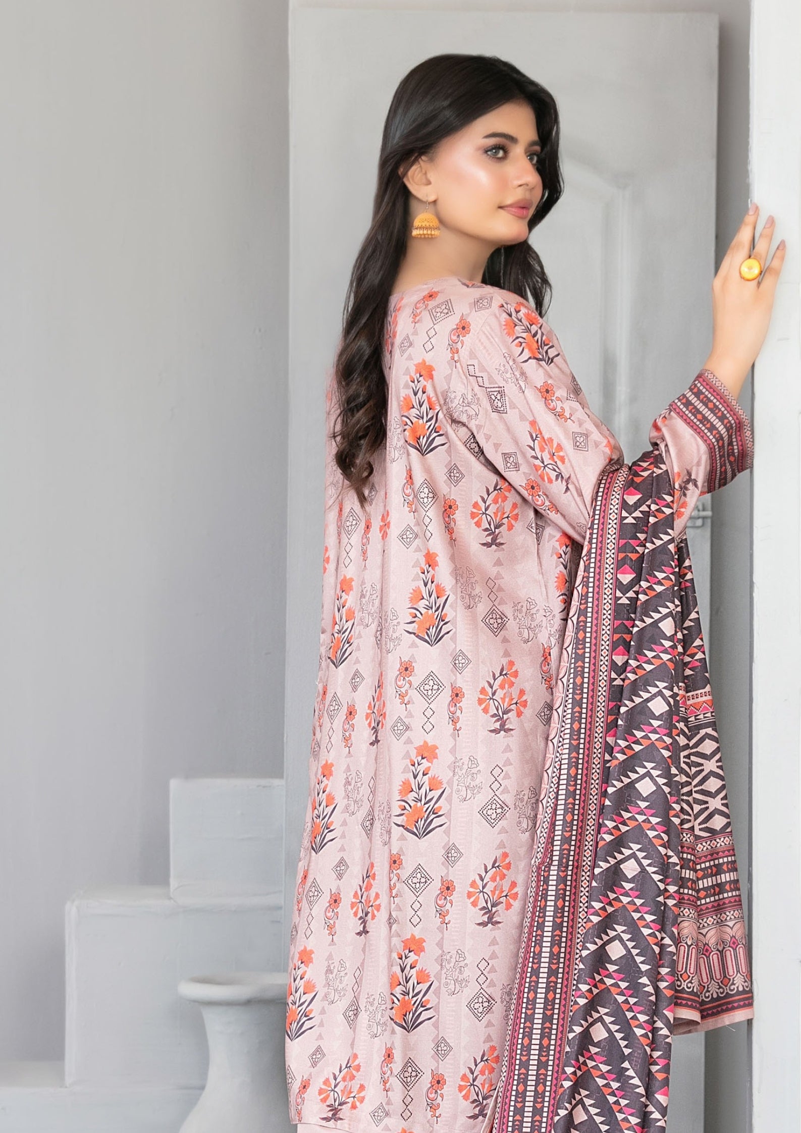 AFSANA - Unstitched Digital Printed Twill