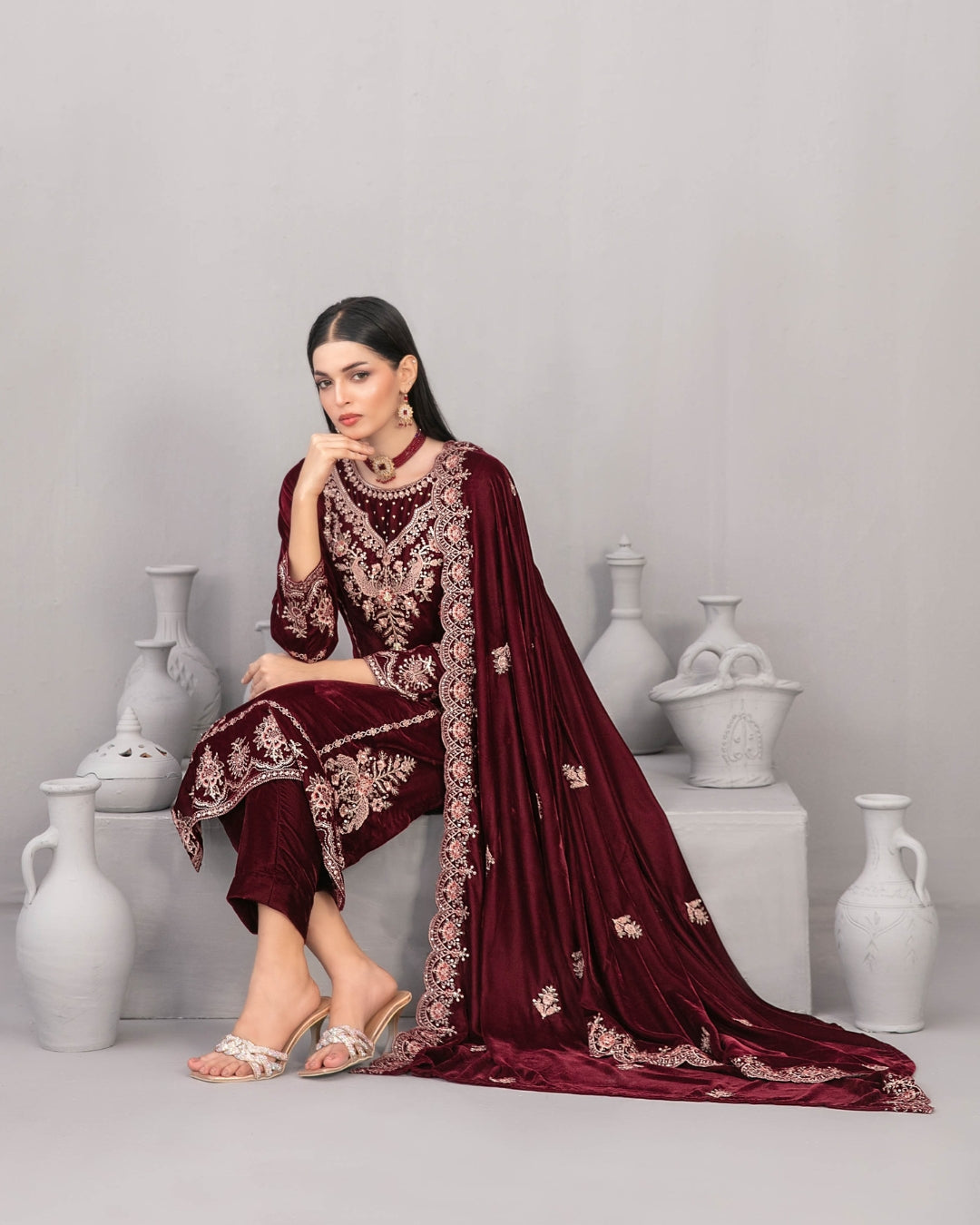 NAFISA - Unstitched Luxury Velvet