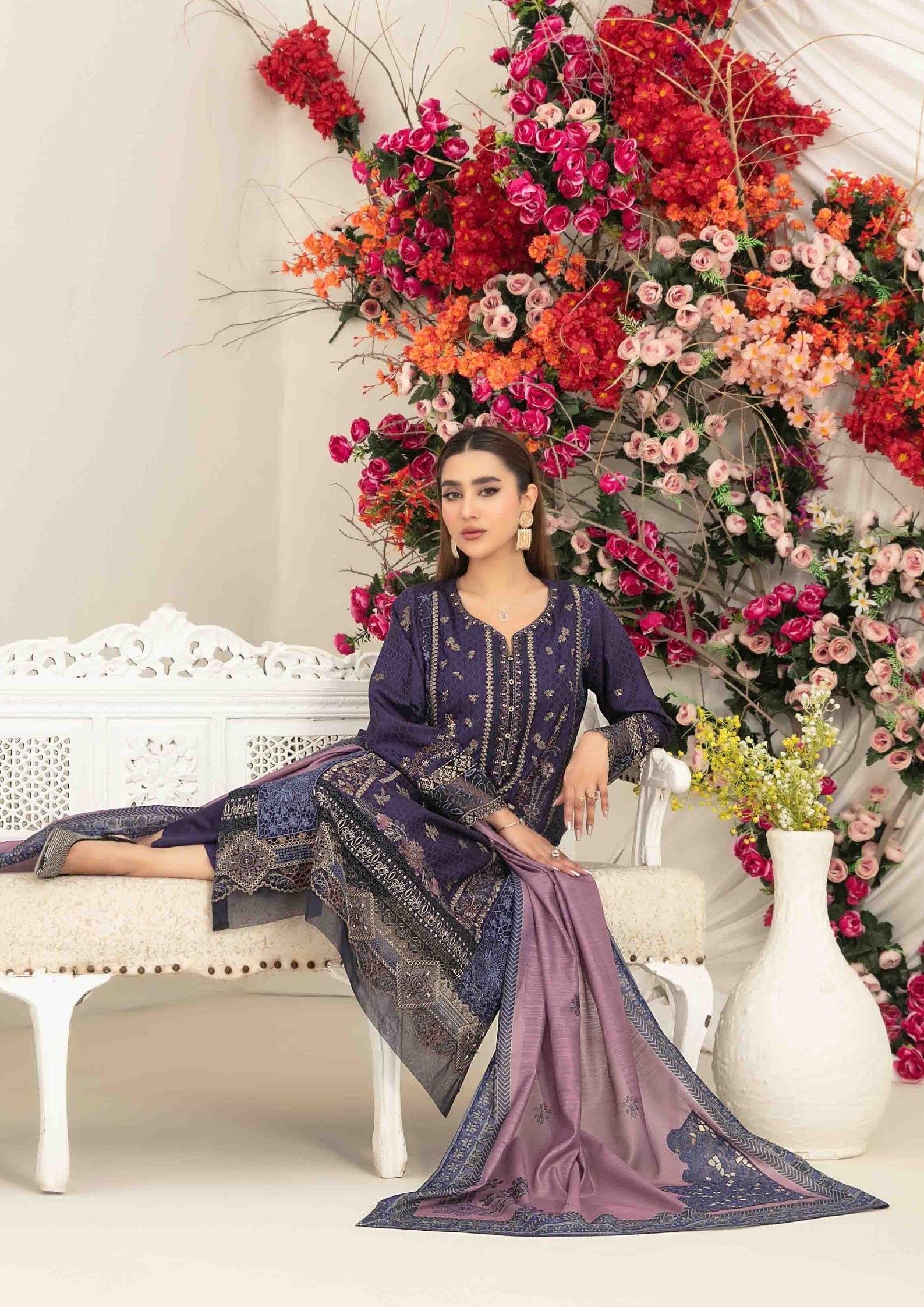 ZAFRAH - Semi Stitched Embroidered Viscose