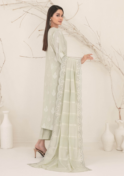 ZEENAT - Unstitched 3-Piece Broshia Banarsi