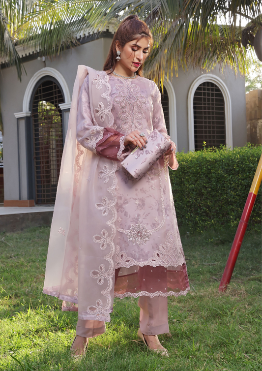 HAYA - Semi Stitched 3 - Piece Organza