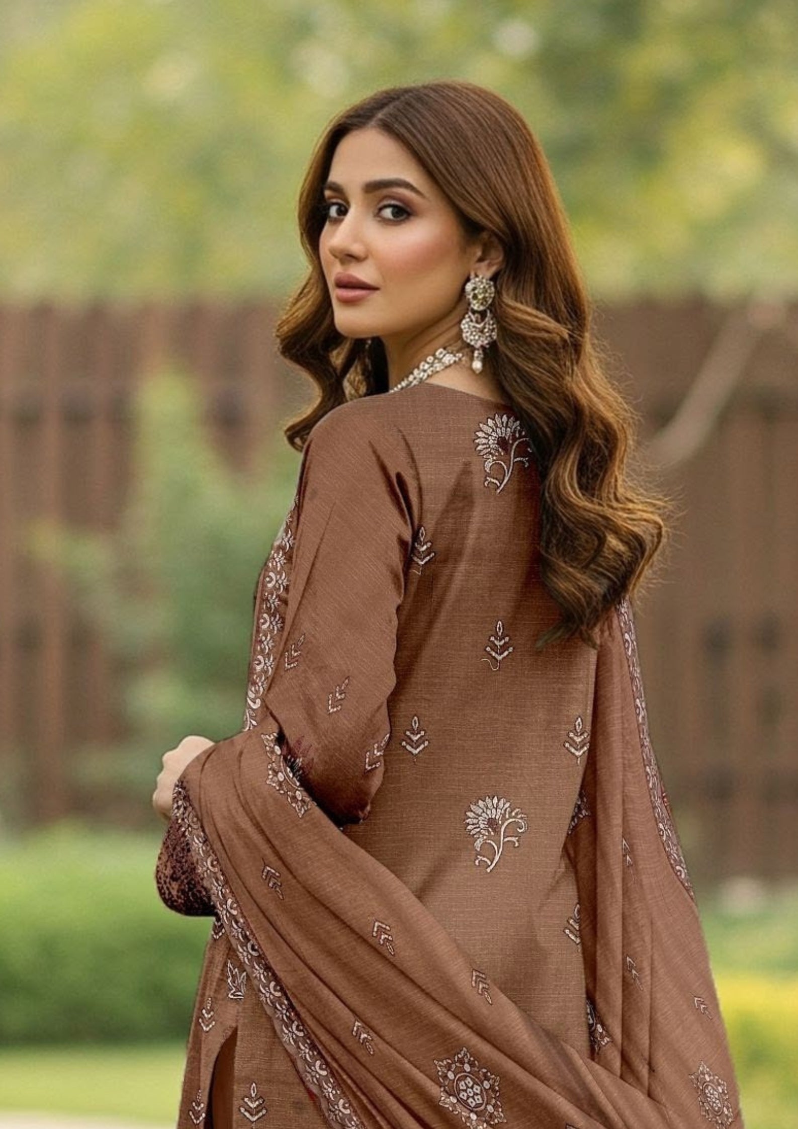 GULL-E-NOOR - Unstitched Embroidered Dhanak