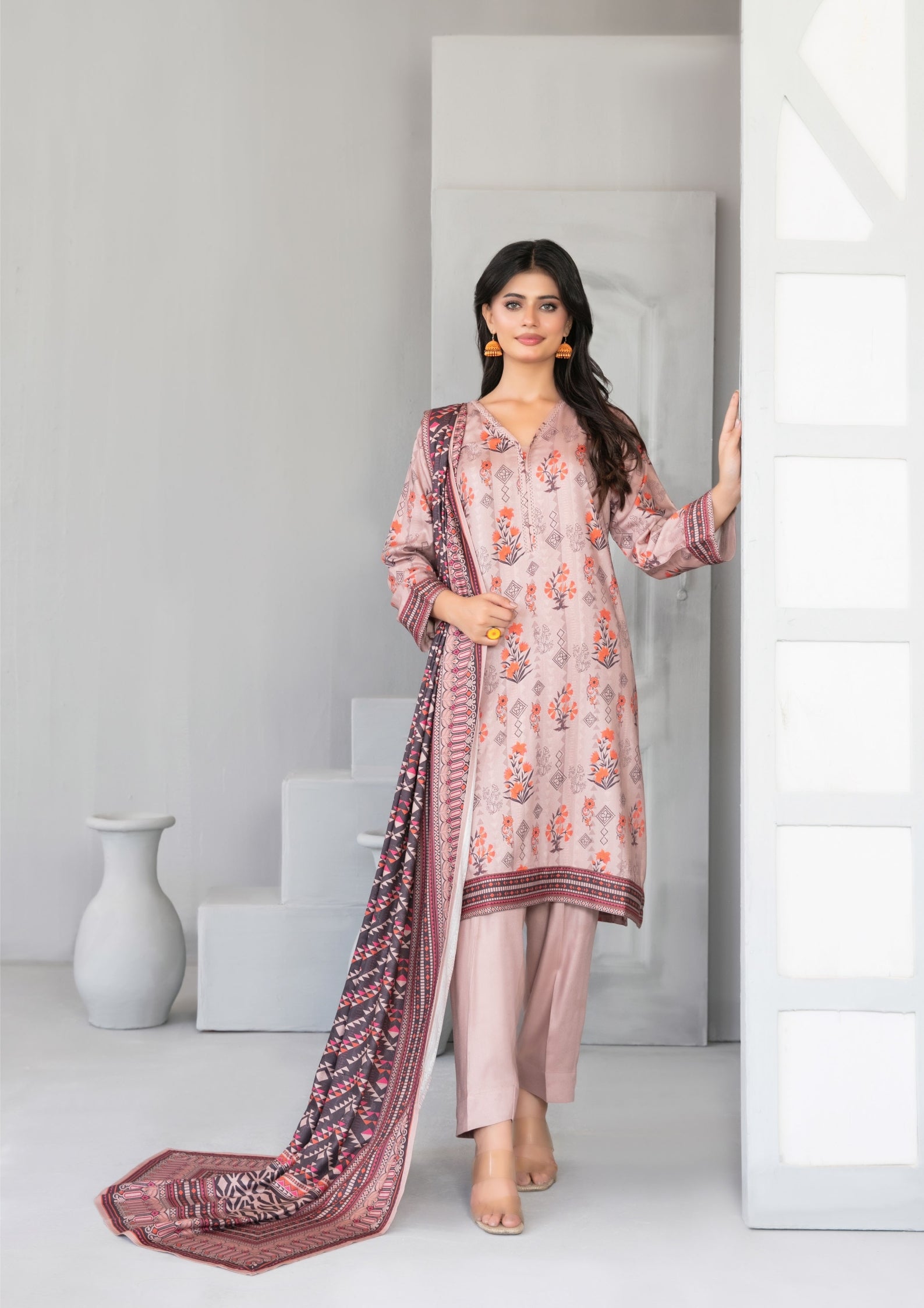 AFSANA - Unstitched Digital Printed Twill