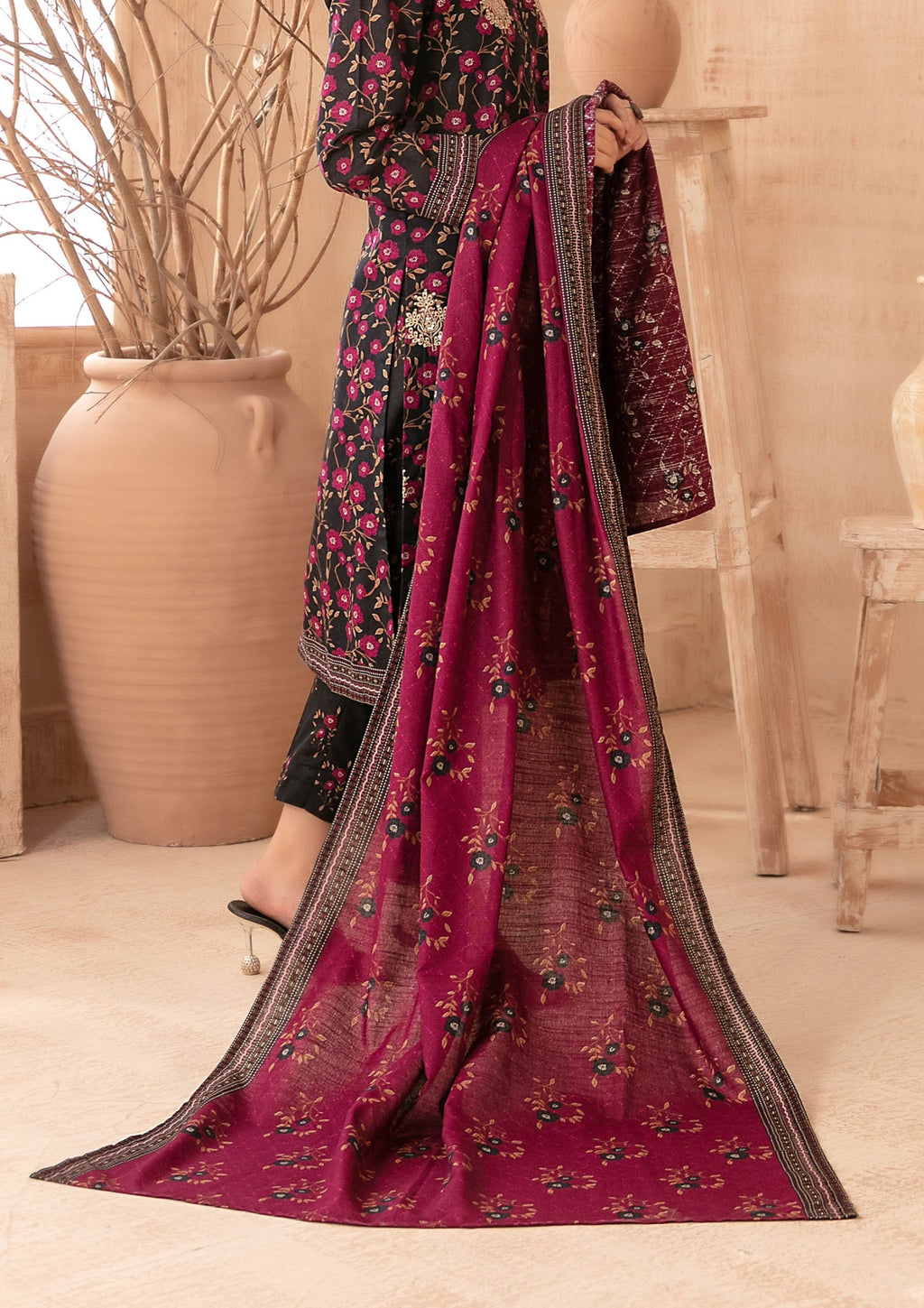 ZIMAL - Unstitched Embroidered Khaddar