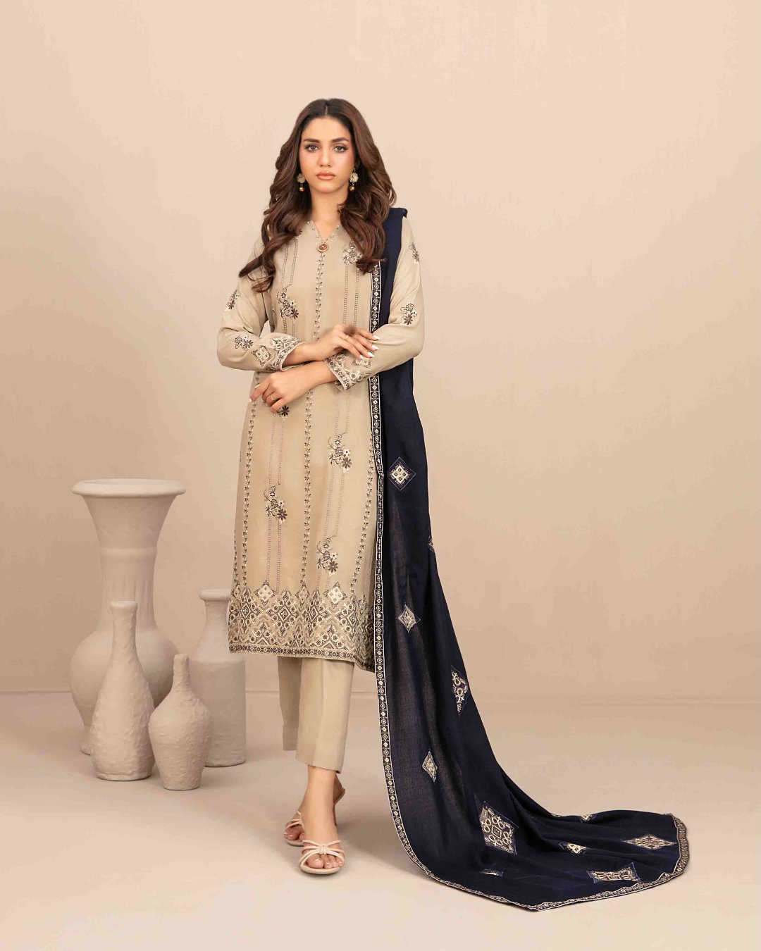 INAYA - Semi Stitched Embroidered