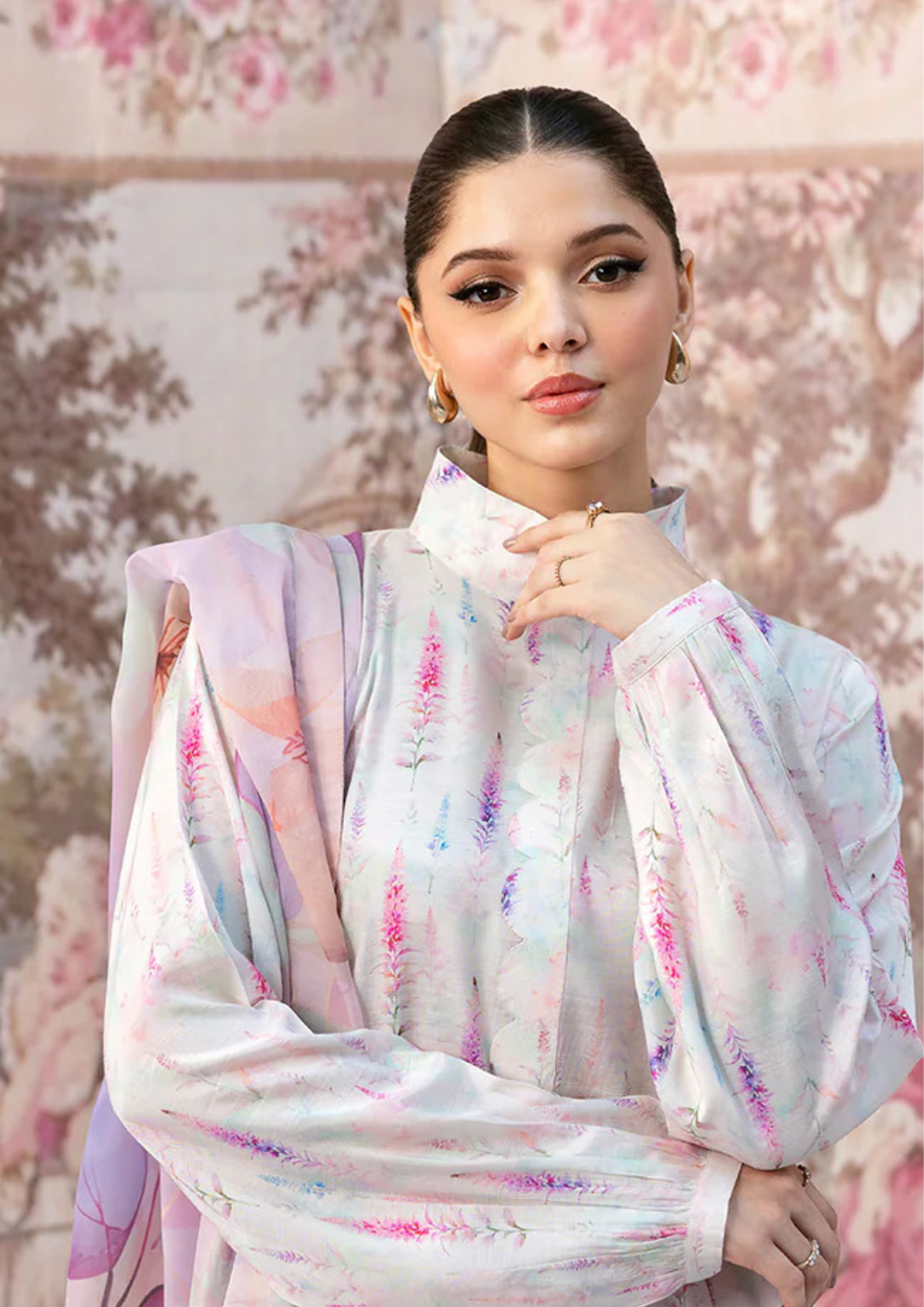 NAQSH-E-NAAZ - Unstitched 3-Piece Digital Bana Dora Lawn
