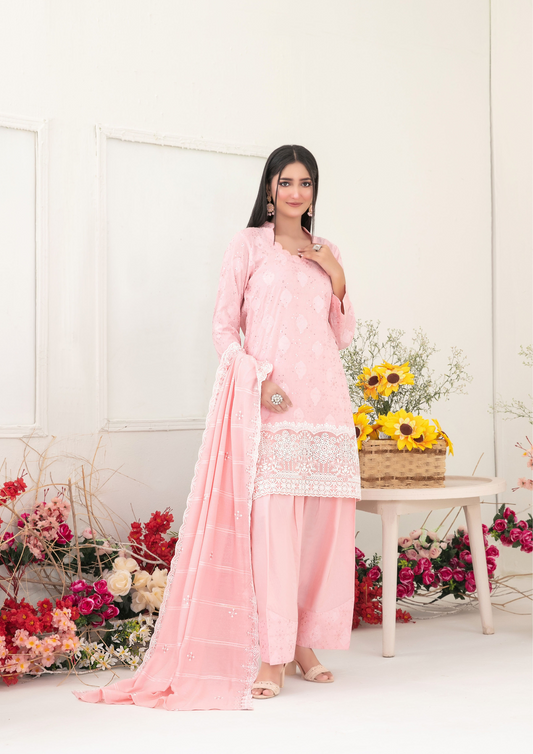 SOGHAT - Unstitched 3-Piece Embroidered Lawn
