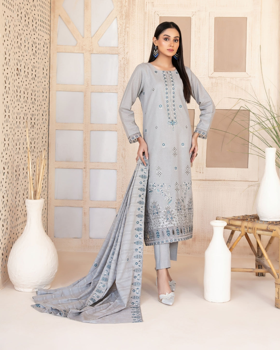 AYZEL - Unstitched Embroidered Karrandi