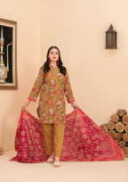 ZARQA - 3-PCS Unstitched Khaddar