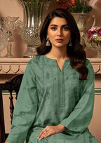 BELLA - Unstitched Embroidered Chamki Dhanak