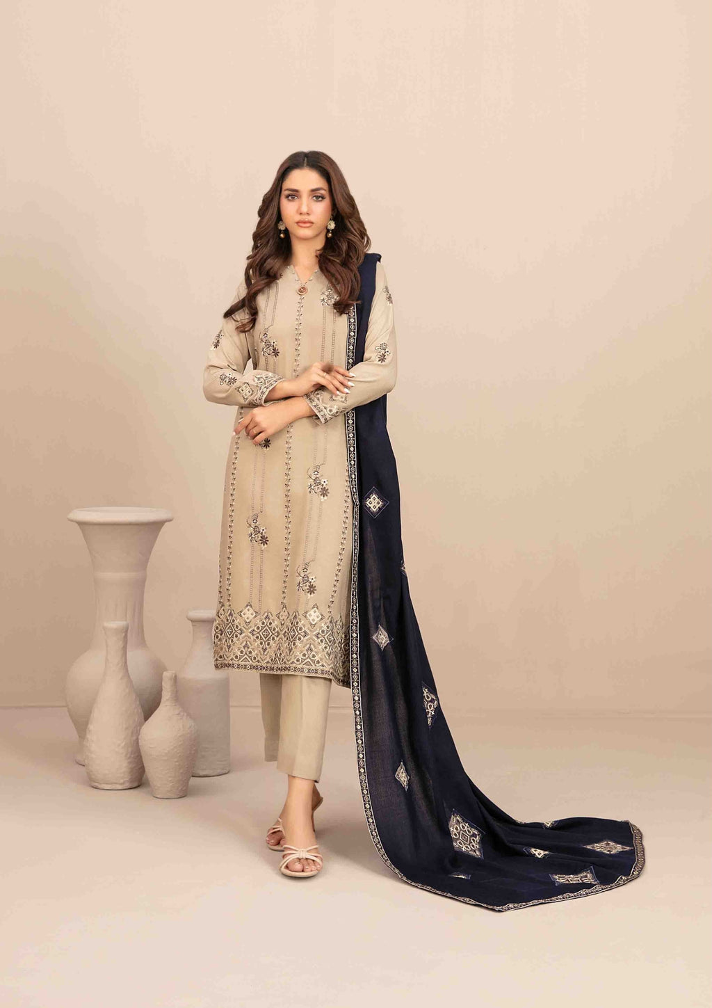 INAYA - Semi Stitched Embroidered