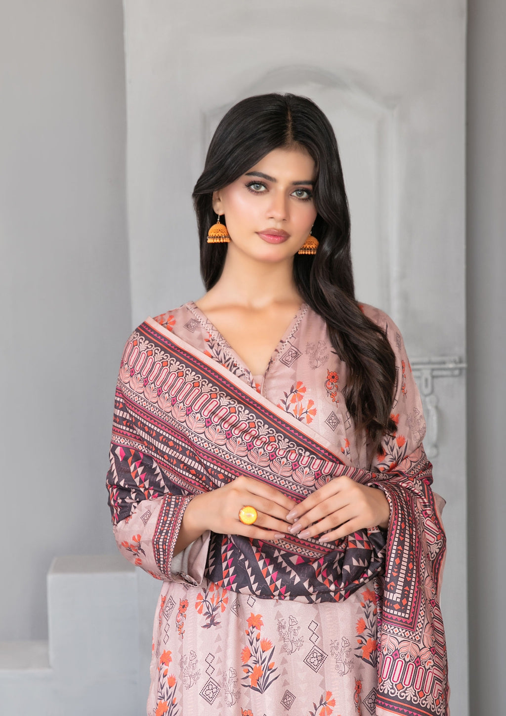 AFSANA - Unstitched Digital Printed Twill
