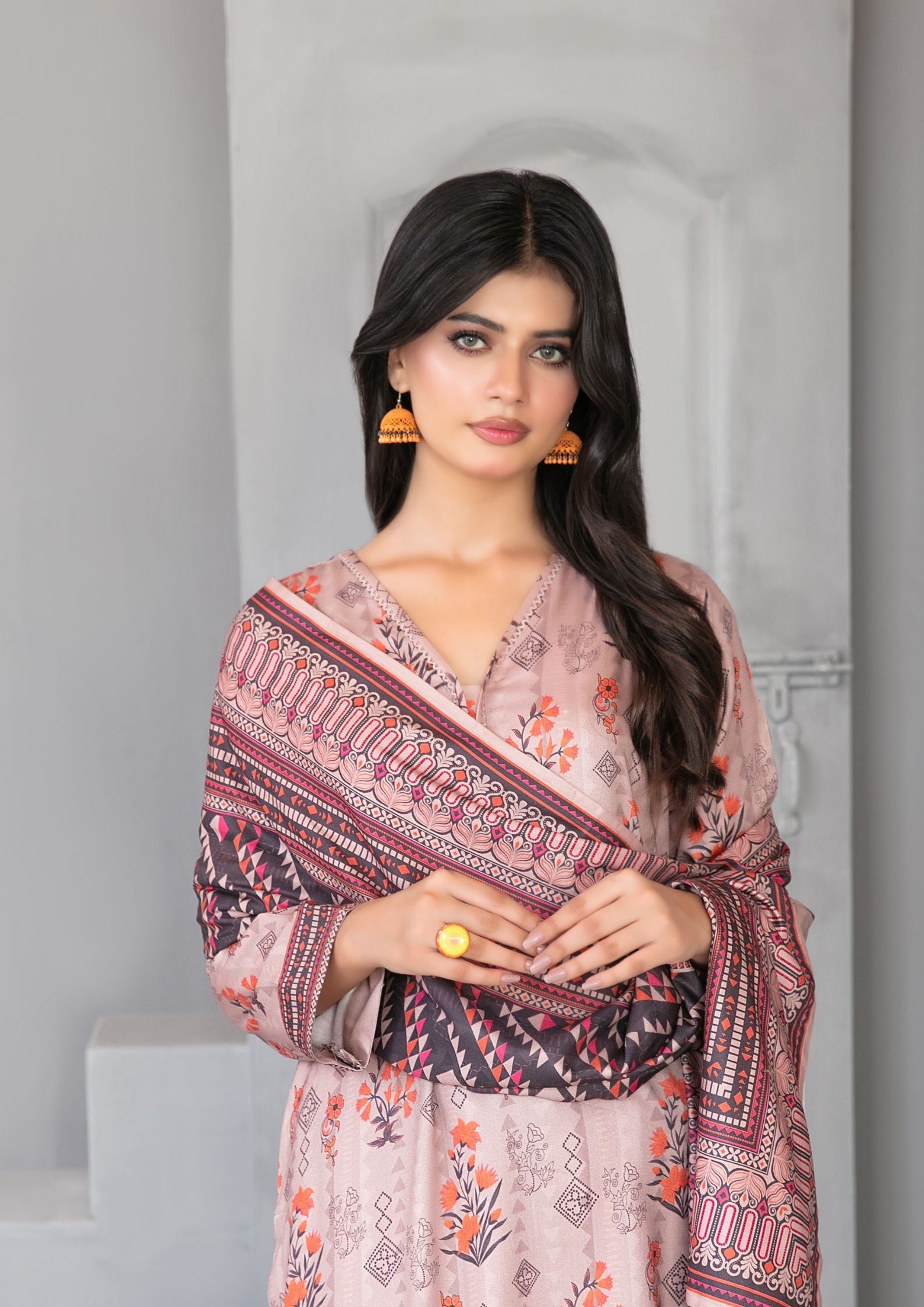 AFSANA - Unstitched Digital Printed Twill