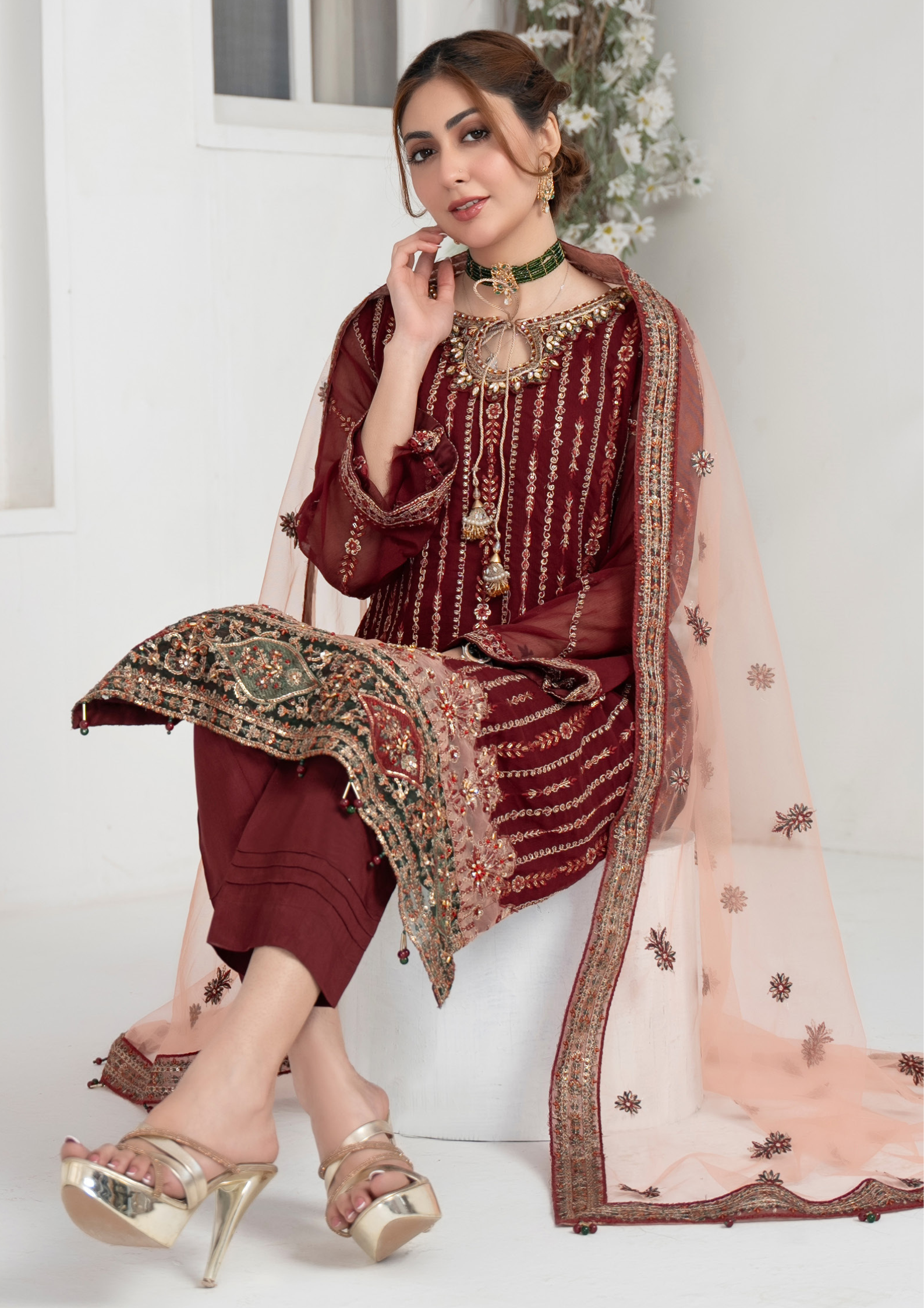 AFREEN - Semi Stitched Exclusive Chiffon