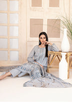 AYZEL - Unstitched Embroidered Karrandi