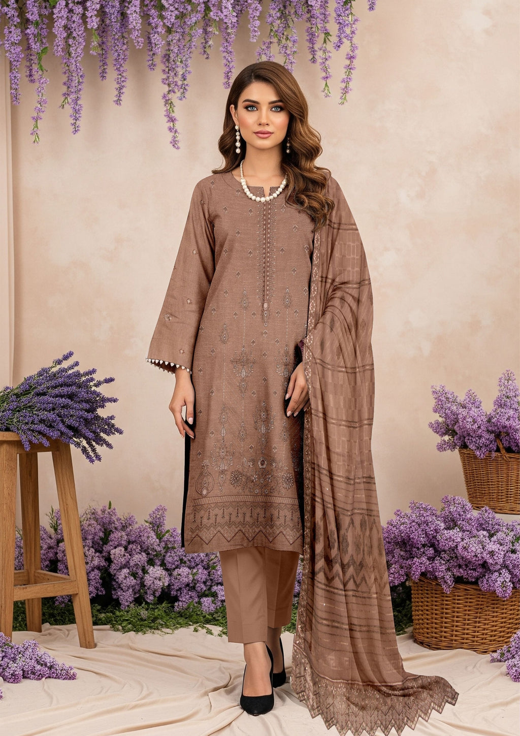 ZAHRA NOOR - Unstitched Chamki Dhanak