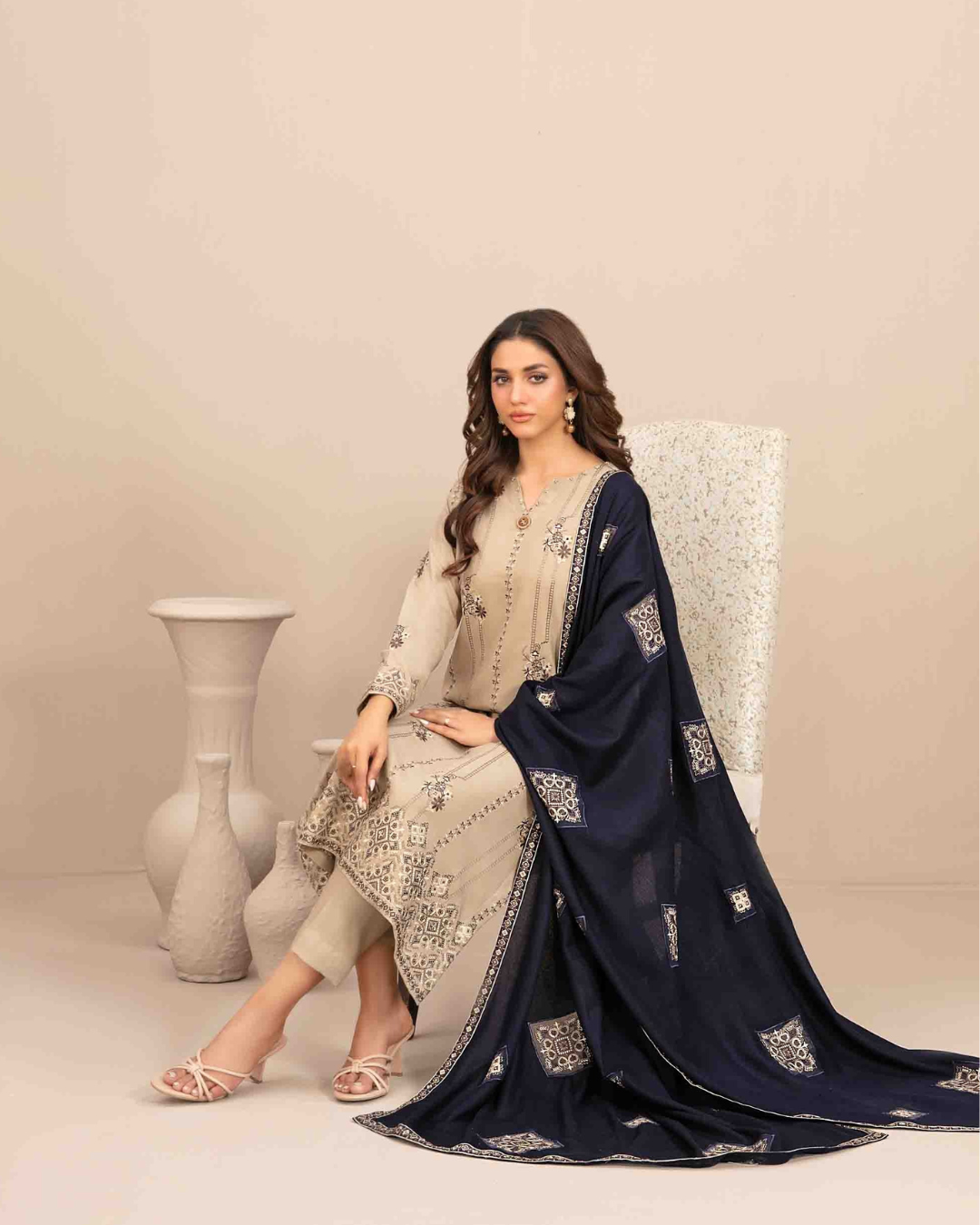 INAYA - Semi Stitched Embroidered