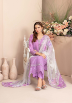 ERSA - Semi Stitched 3-Piece Embroidered Lawn