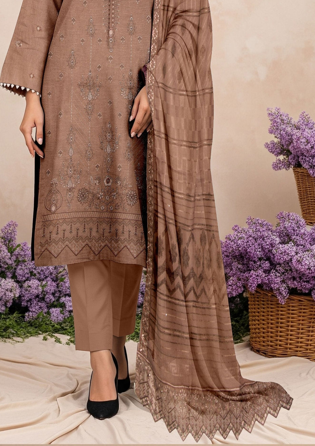 ZAHRA NOOR - Unstitched Chamki Dhanak