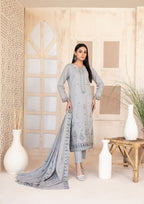 AYZEL - Unstitched Embroidered Karrandi