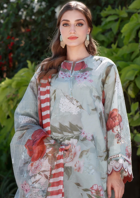 PARIZAAD - Unstitched 3-Piece Digital Print Lawn