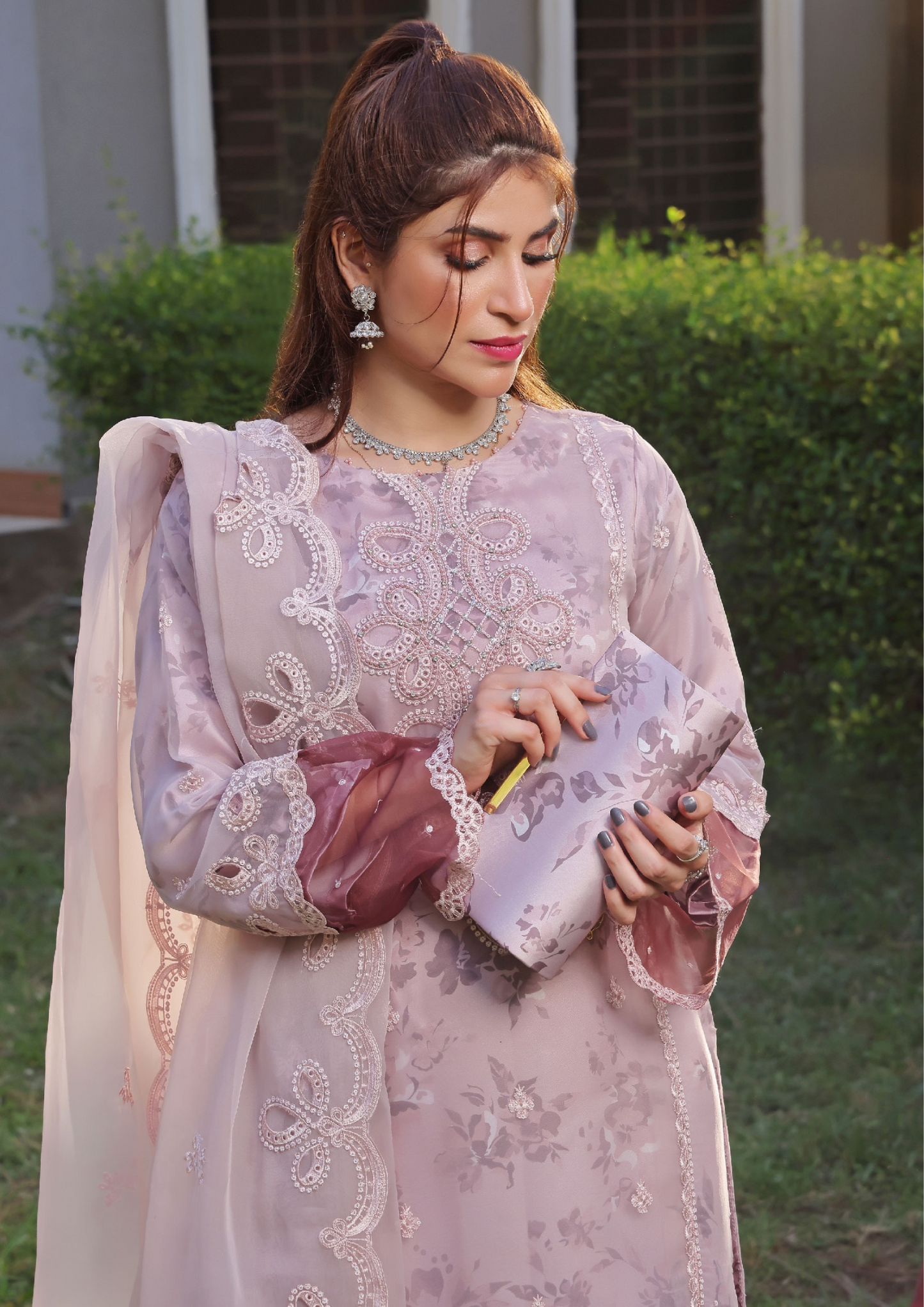 HAYA - Semi Stitched 3 - Piece Organza