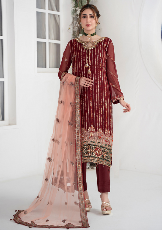 AFREEN - Semi Stitched Exclusive Chiffon