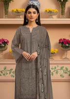 BELLA - Unstitched Embroidered Chamki Dhanak