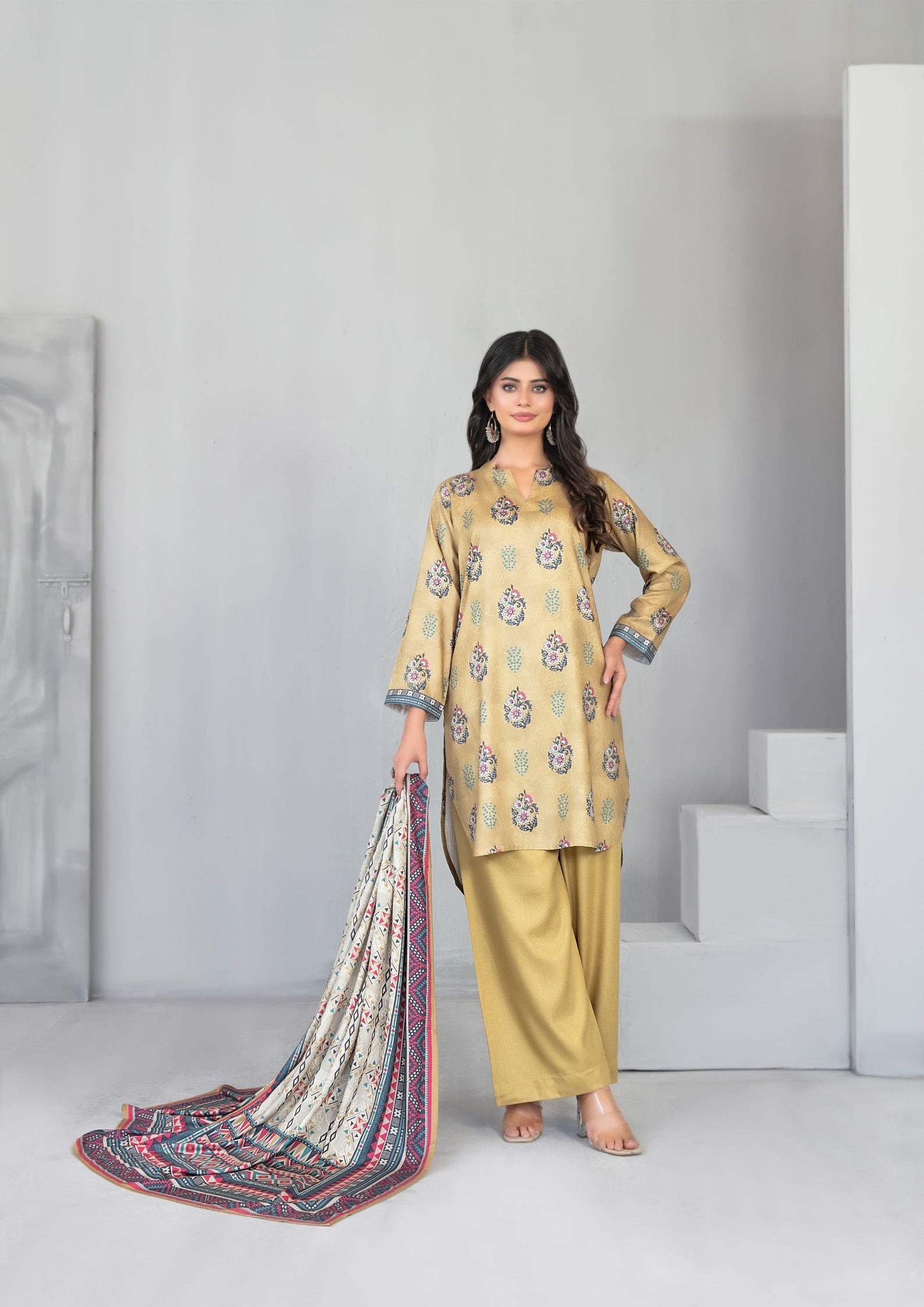 AFSANA - Unstitched Digital Printed Twill