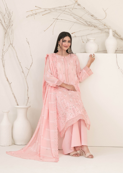 ZEENAT - Unstitched 3-Piece Broshia Banarsi