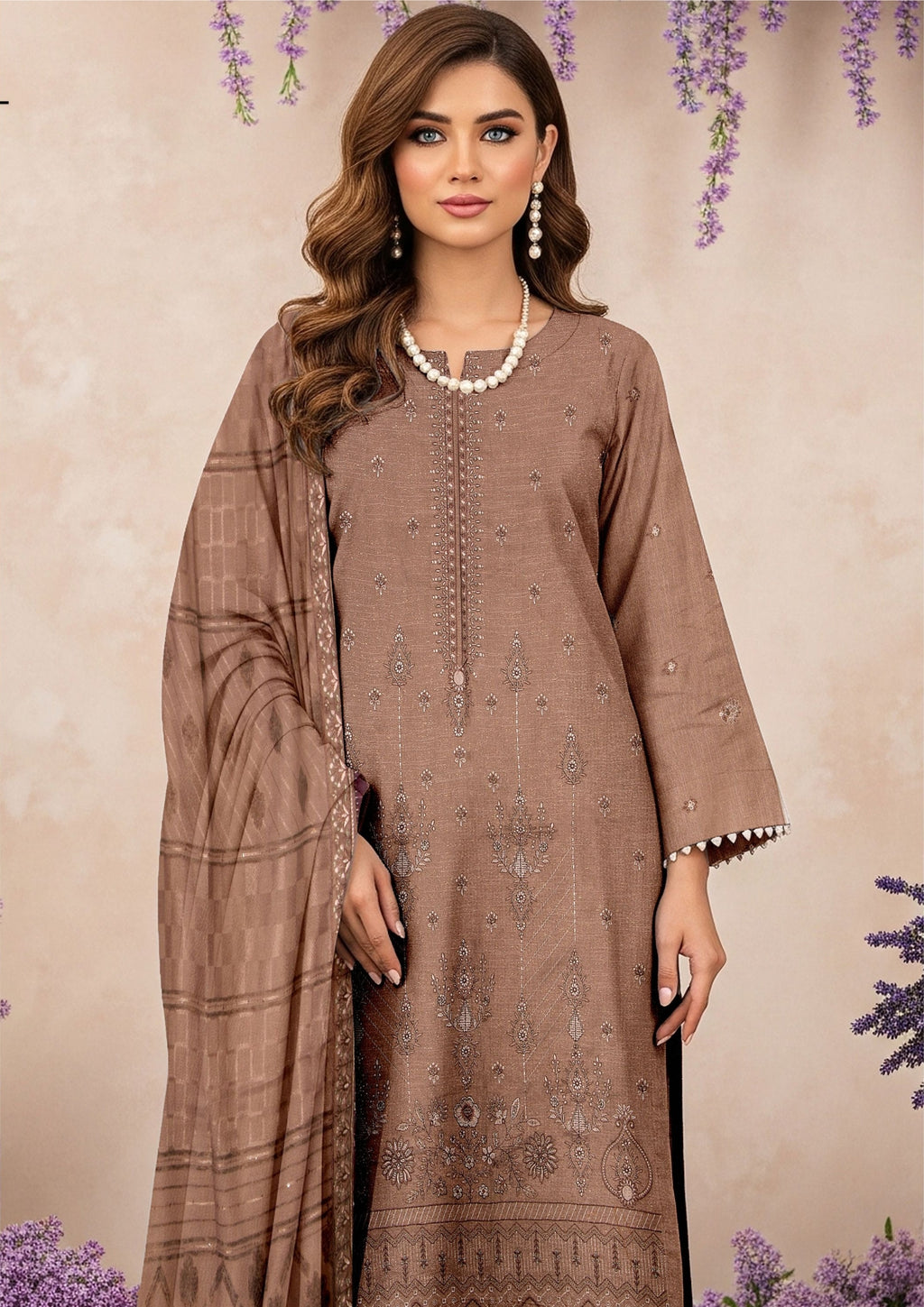 ZAHRA NOOR - Unstitched Chamki Dhanak