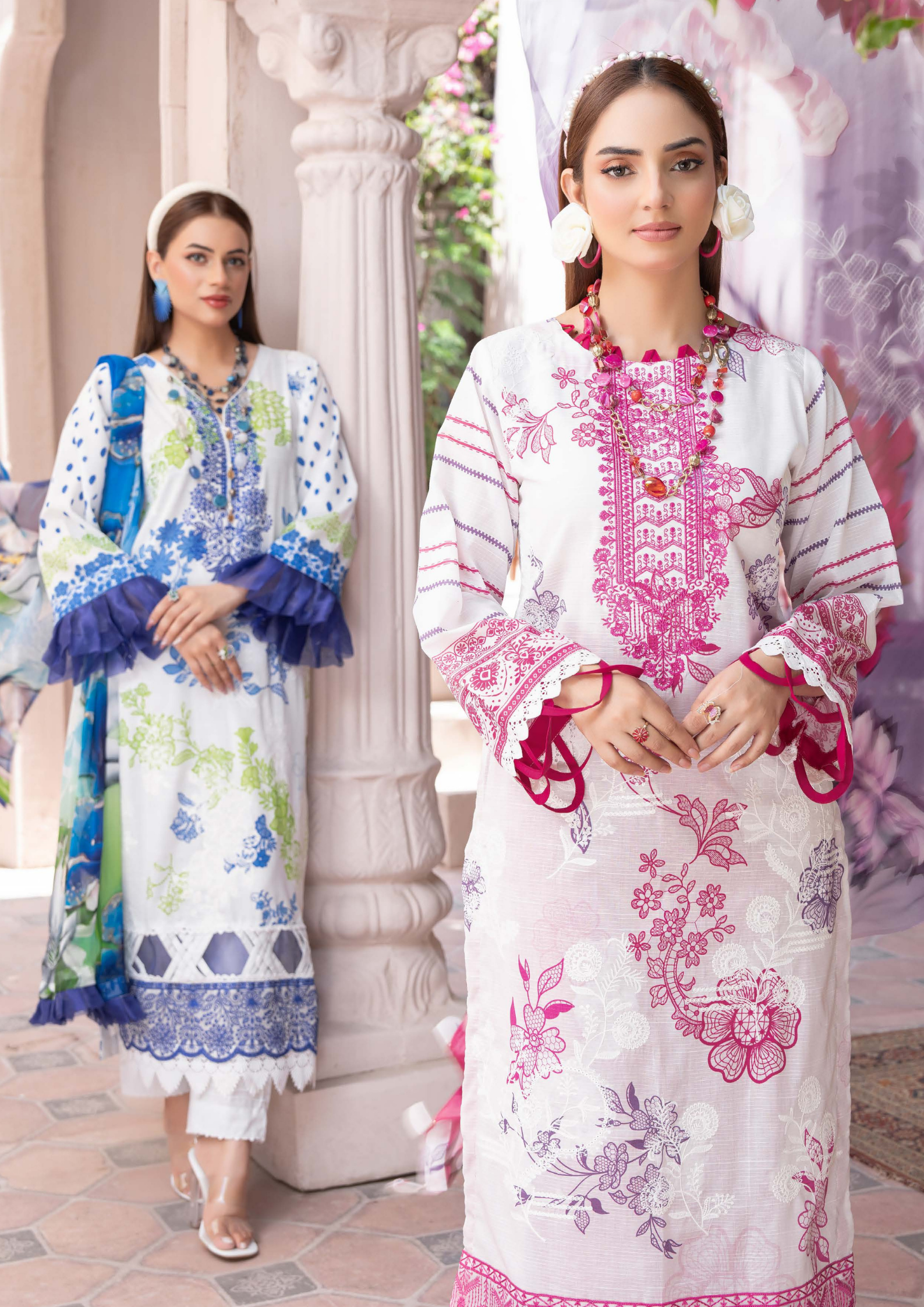 DHAGAY - Unstitched 3-Piece Embroidered Lawn