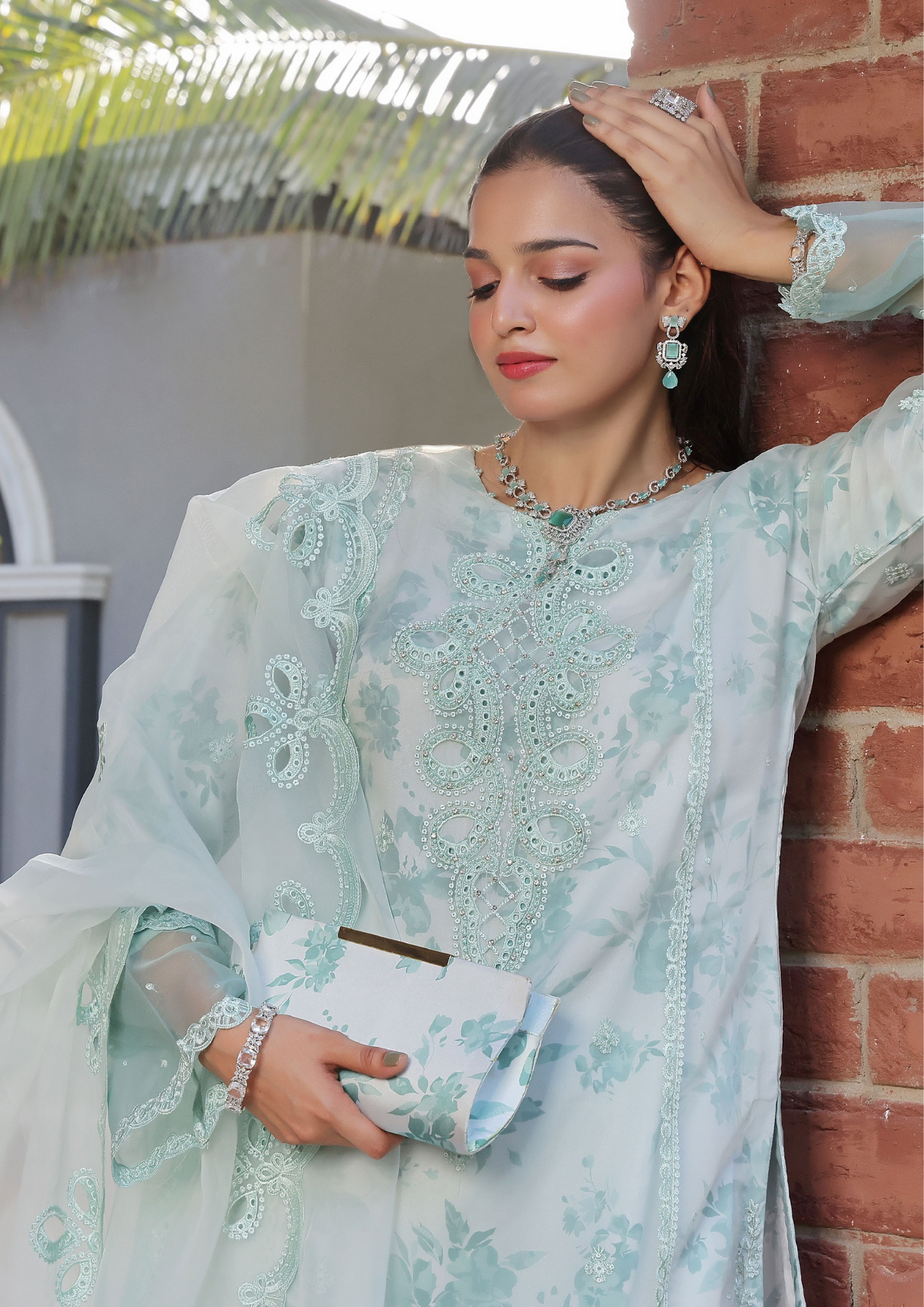 HAYA - Semi Stitched 3 - Piece Organza