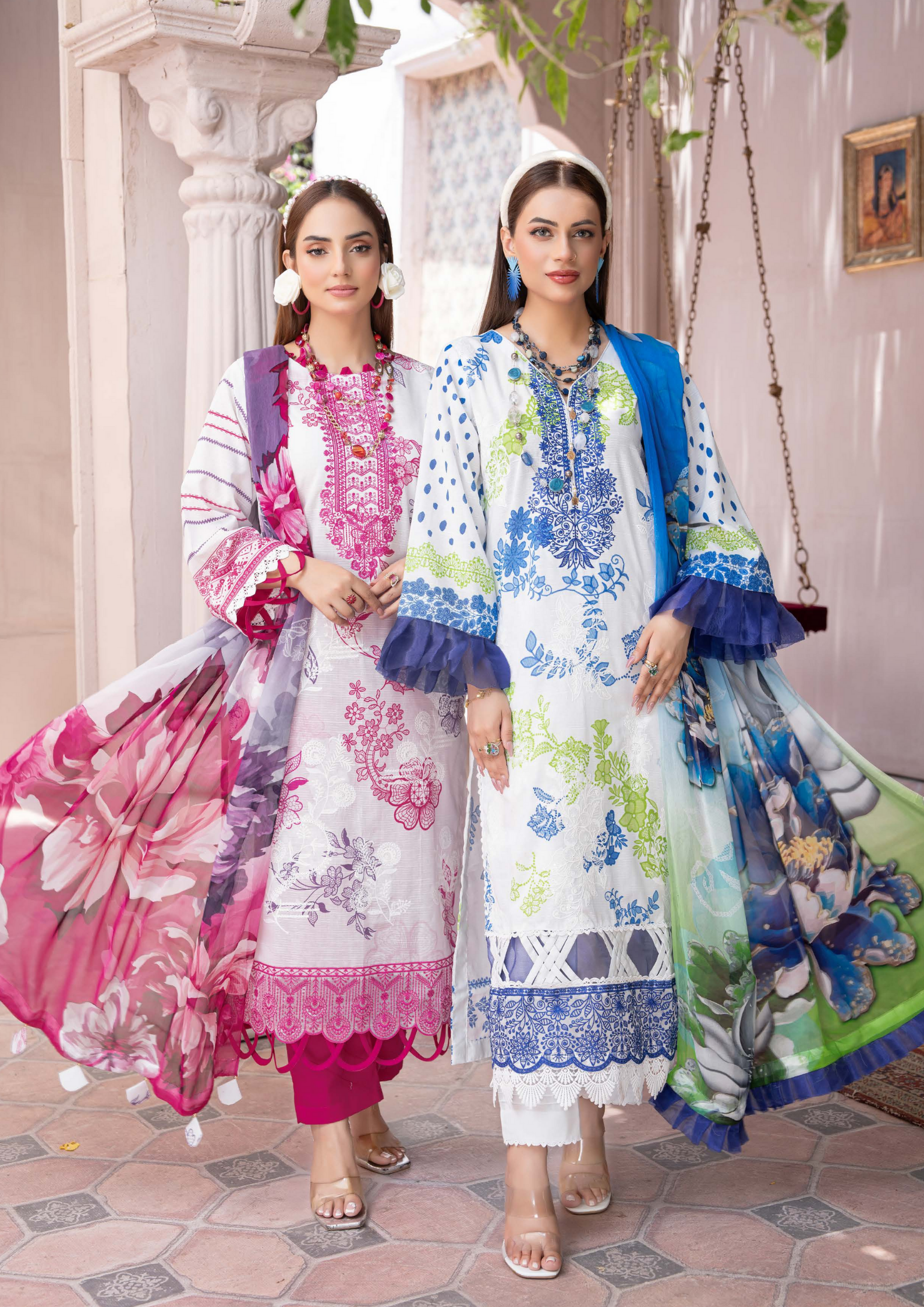 DHAGAY - Unstitched 3-Piece Embroidered Lawn