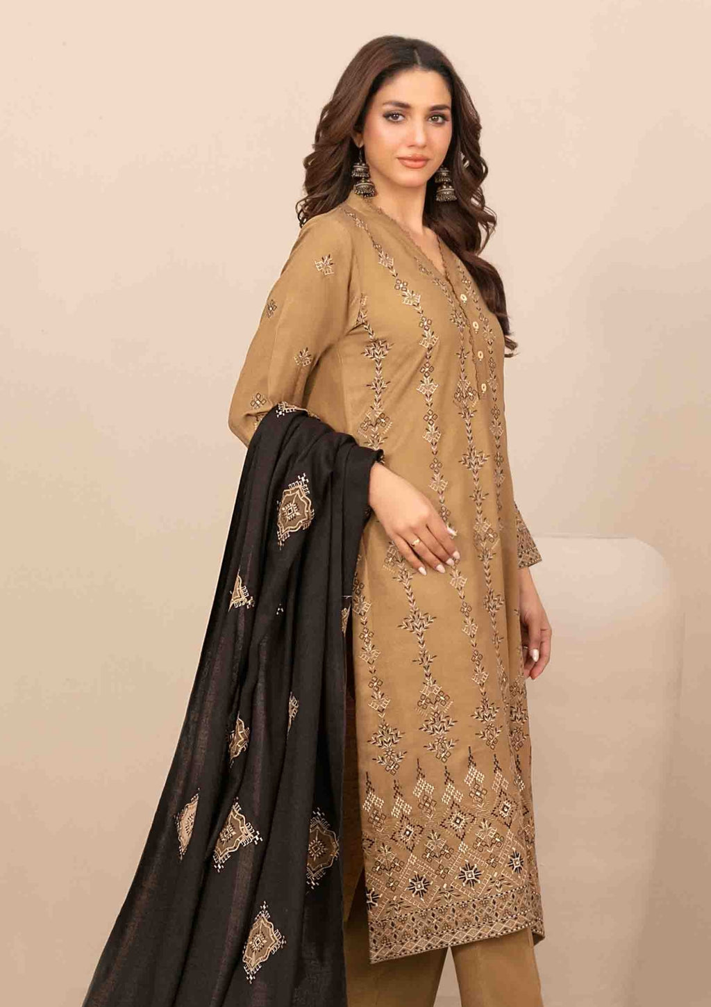 INAYA - Semi Stitched Embroidered