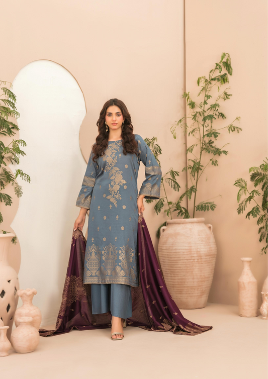 LAWN TALE - Unstitched 3-Piece Broshia Banarsi Lawn