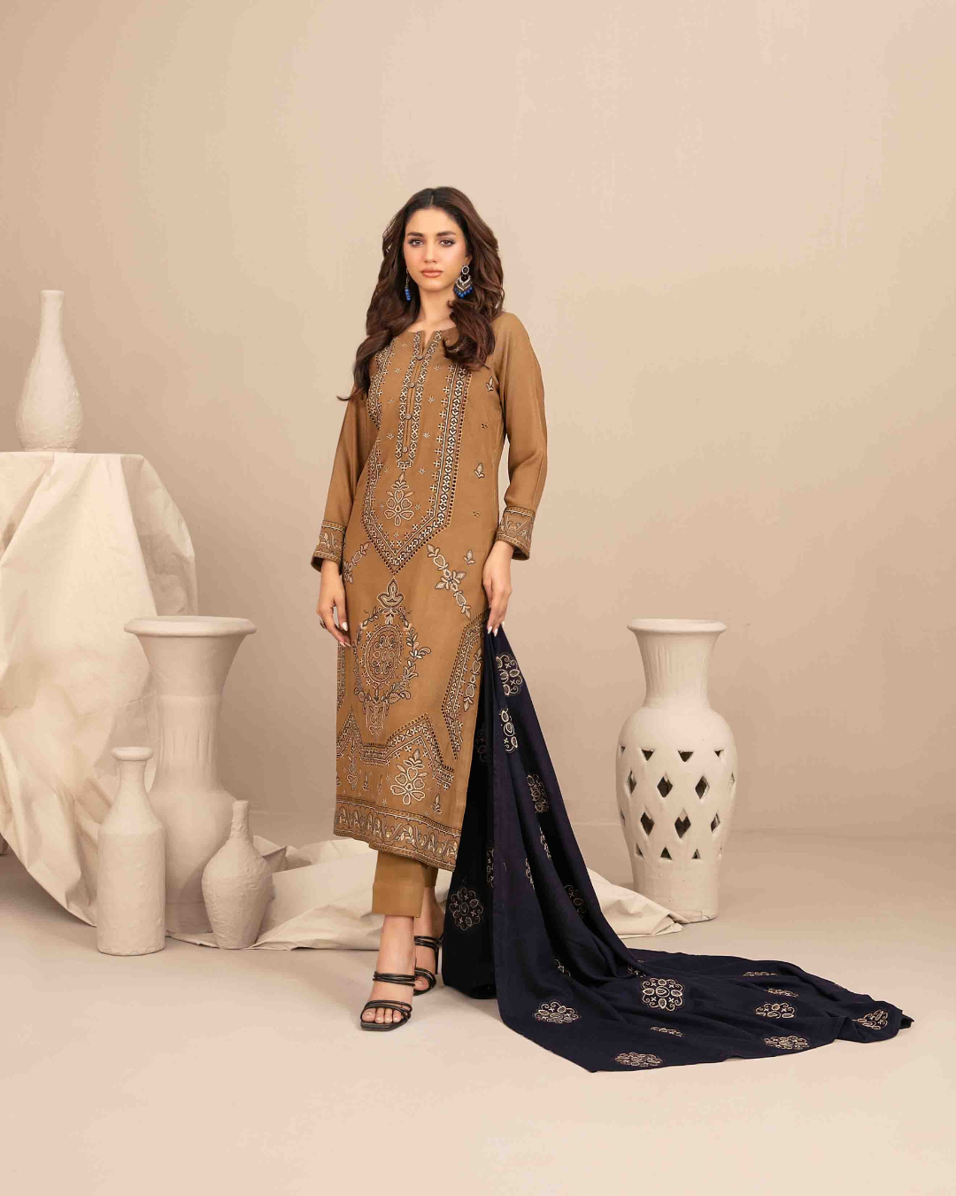 INAYA - Semi Stitched Embroidered