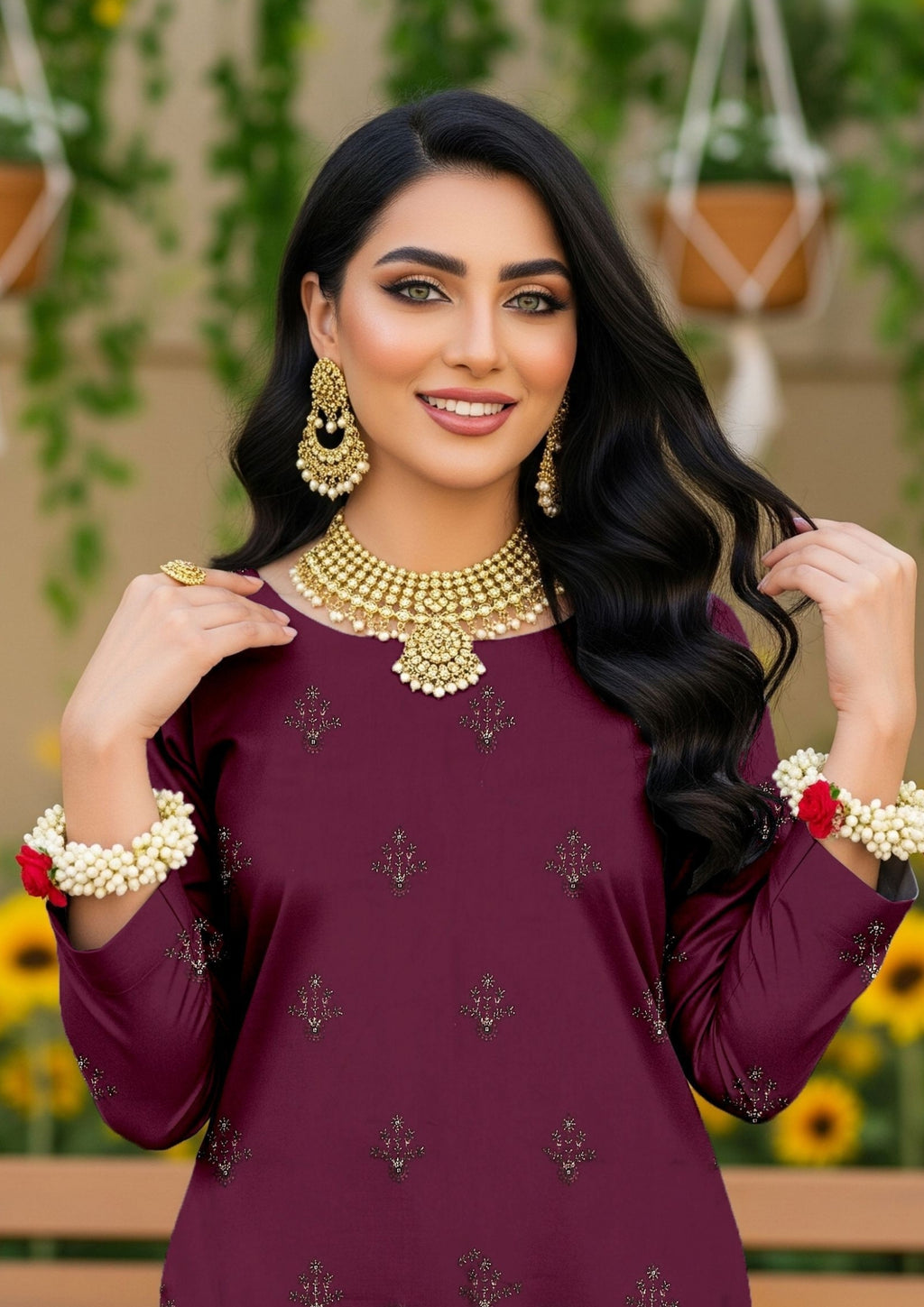 AINA - Unstitched Embroidered Dhanak