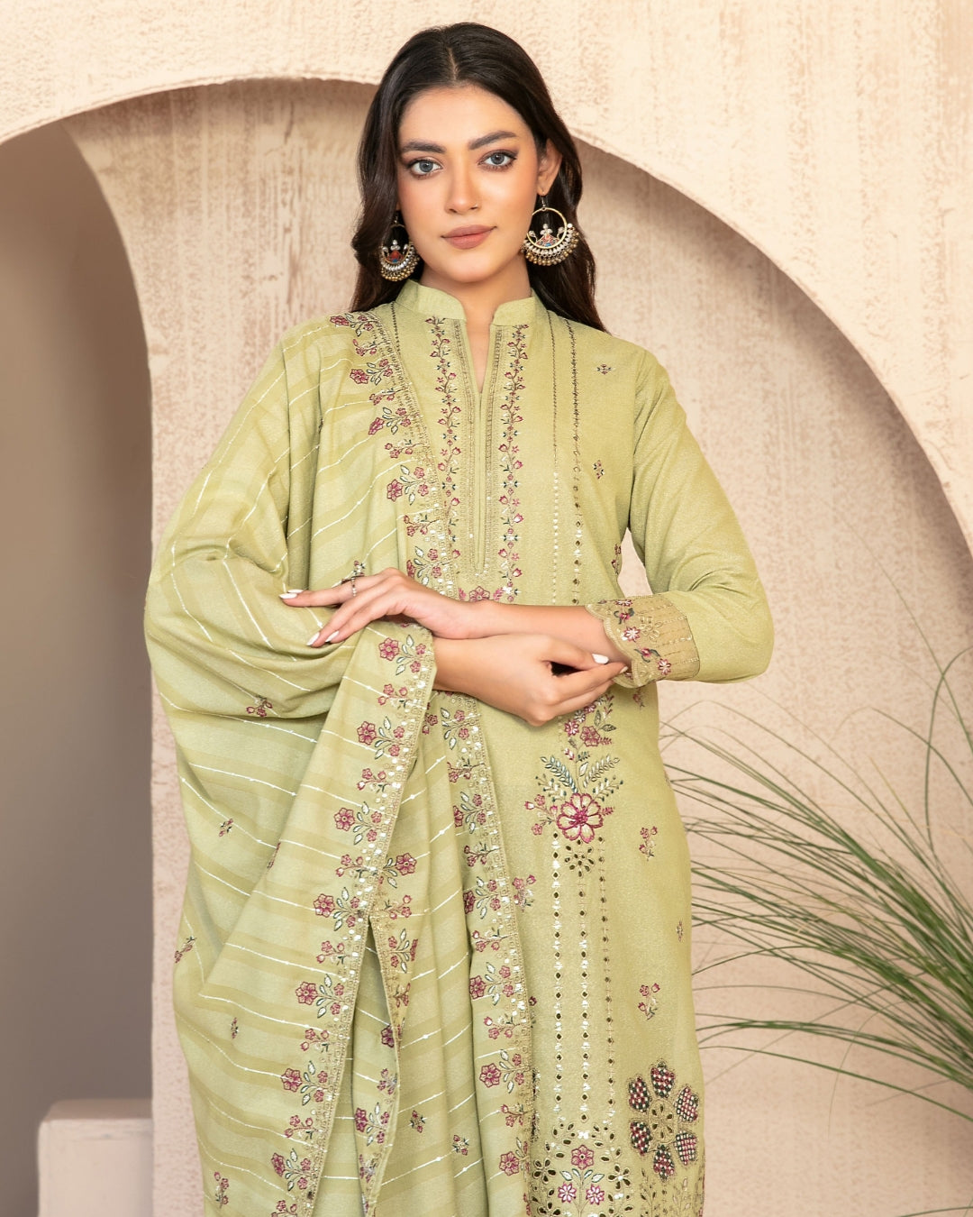 AYZEL - Unstitched Embroidered Karrandi
