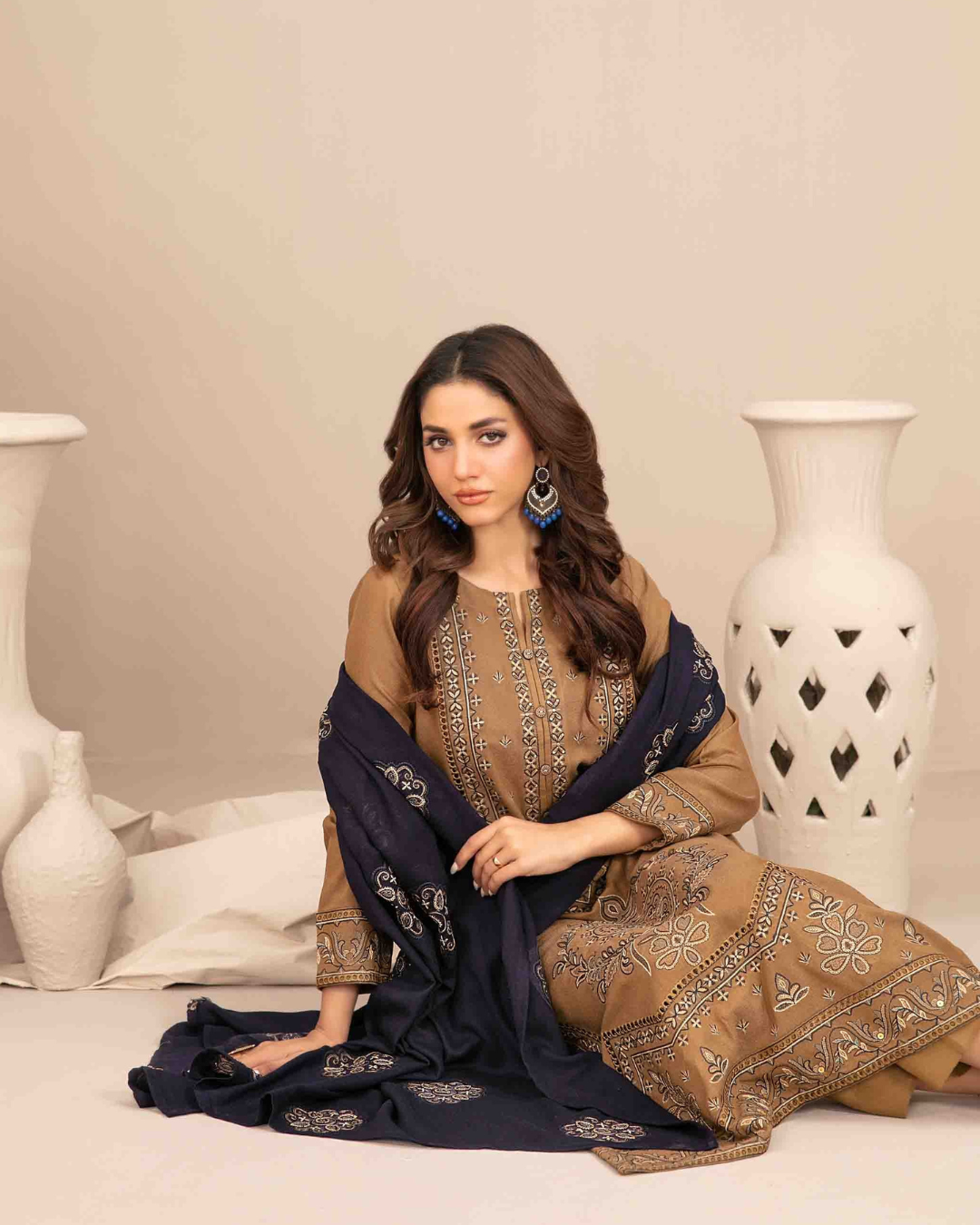 INAYA - Semi Stitched Embroidered