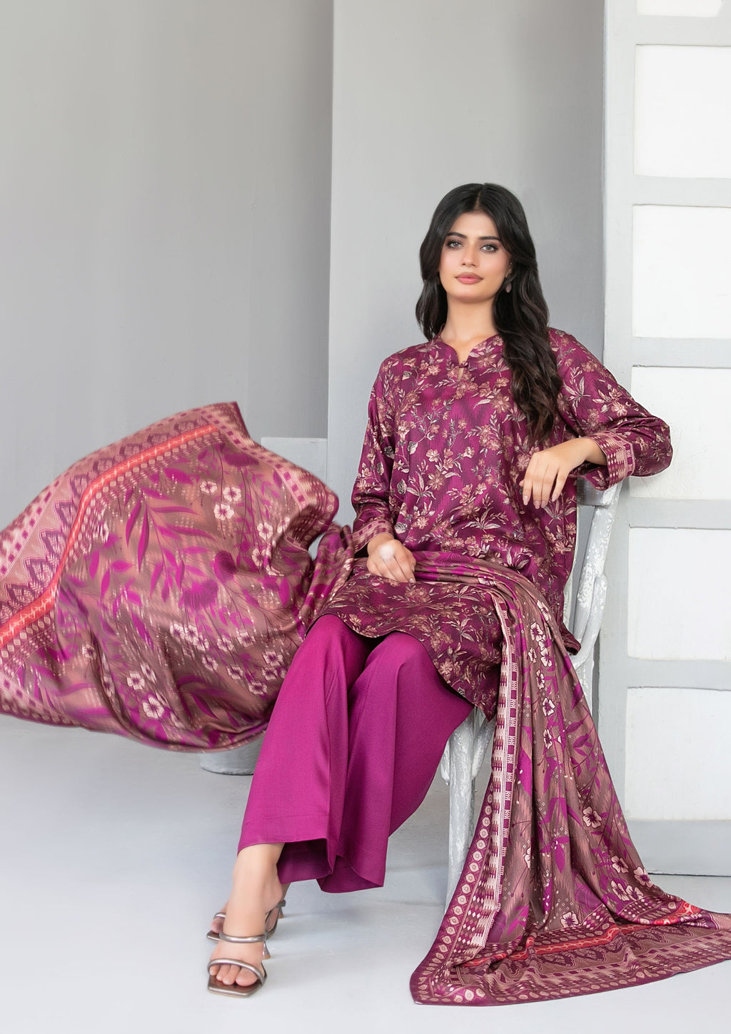 AFSANA - Unstitched Digital Printed Twill