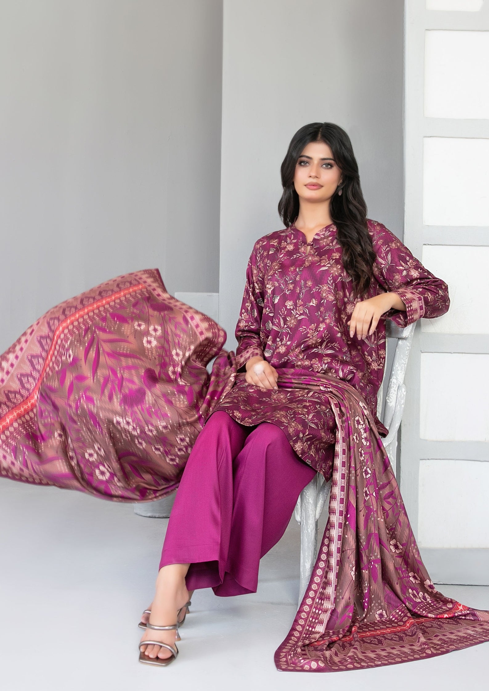 AFSANA - Unstitched Digital Printed Twill