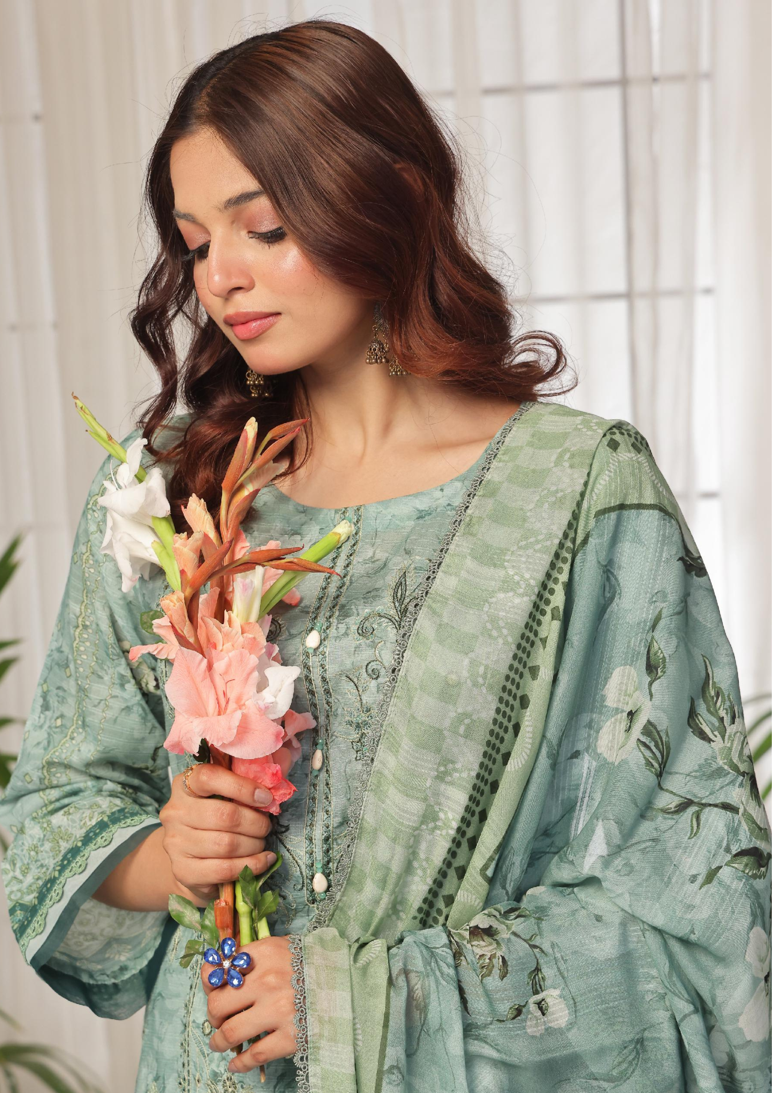 CHANDNI RAAT - Unstitched 3-Piece Bana Dora Digital Lawn