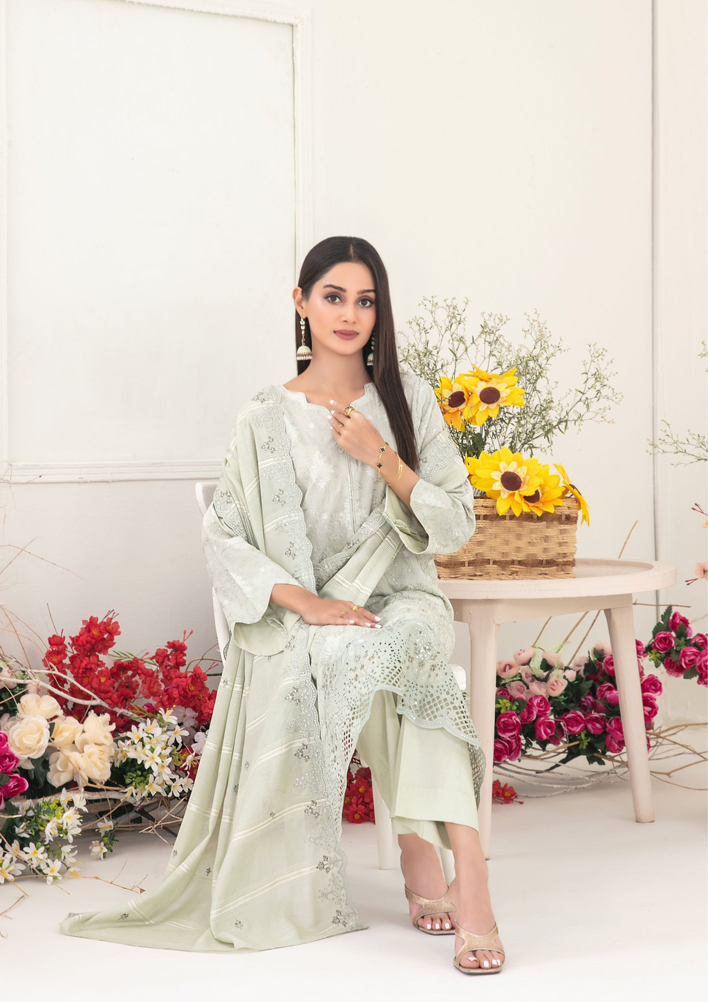 SOGHAT - Unstitched 3-Piece Embroidered Lawn